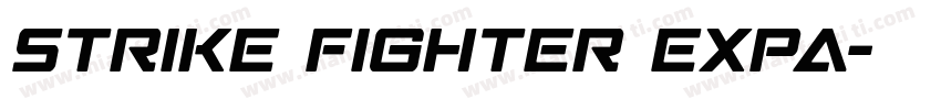 Strike Fighter Expa字体转换